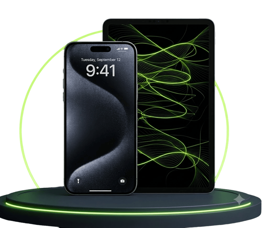 Repair Pedestal with Phone & Tablet