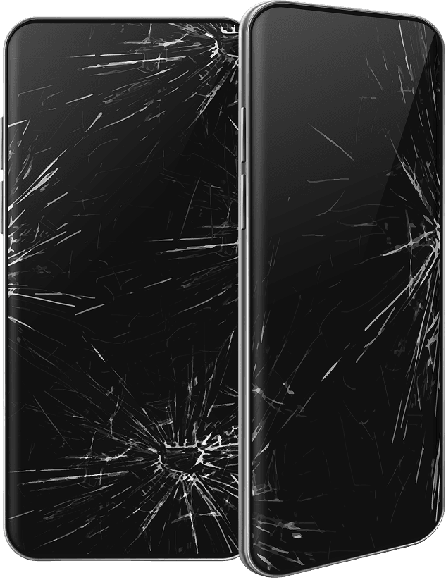 Cracked Phone Screen Mockup